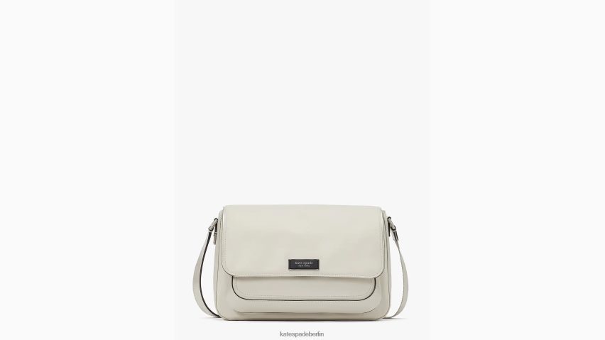 de Kate Spade Frauen Sam Icon Ksnyl Nylon mittelgroße Messenger-Tasche steiniger Strand NB82J2211 Zubehör